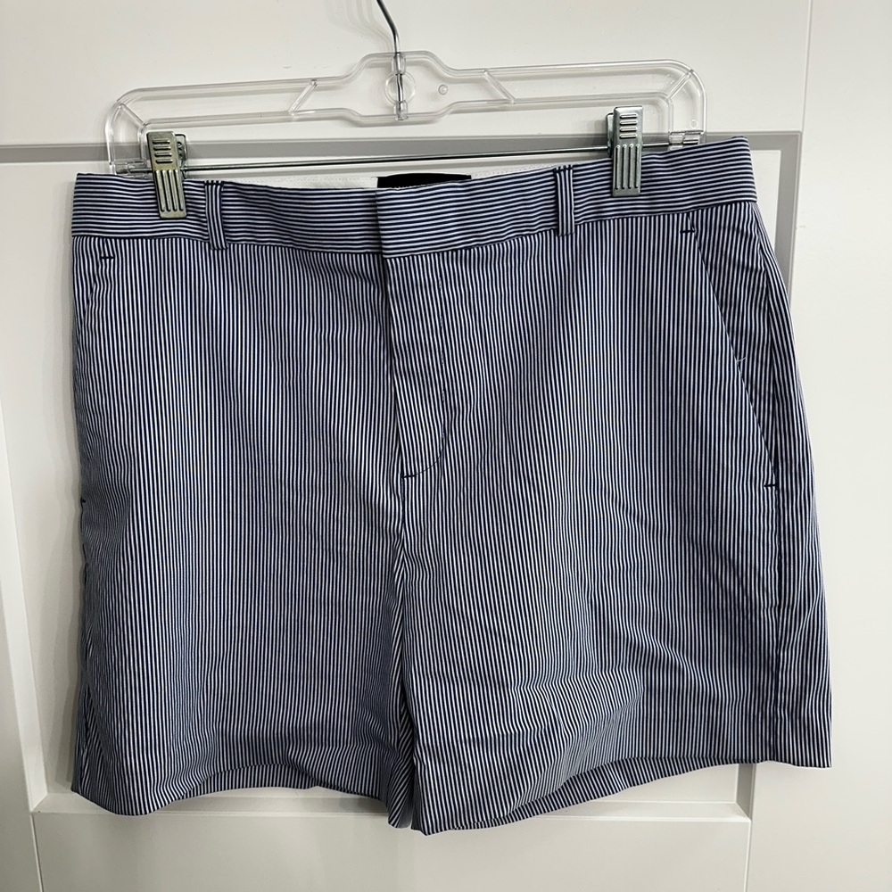 Banana Republic Women's Navy Pinstripe Shorts